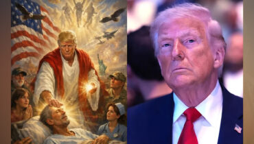 യേശുവിനോട് ഉപമിക്കുന്ന ചിത്രം: പ്രതിഷേധവും വിവാദവും കനത്തു, ഒടുവിൽ പോസ്റ്റ് ‘മുക്കി’ ട്രംപ്; വിചിത്രമായ മറുപടിയും സെറ്റ് !