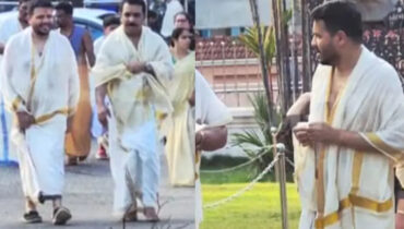 ഗുരുവായൂർ ക്ഷേത്രത്തിൽ ദർശനം നടത്തി മുഖ്യമന്ത്രിയുടെ മകൻ വിവേക് കിരൺ; ദൃശ്യങ്ങൾ പകർത്തിയ മാധ്യമപ്രവർത്തകനെ തടഞ്ഞു