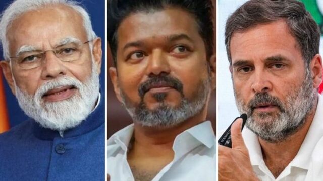 തമിഴ്നാടിന്റെ ക്ഷേമത്തിനായി ഒന്നിച്ചുനിൽക്കാം, ടിവികെയുടെ വിജയത്തിന് പിന്നാലെ മോദിക്കും രാഹുലിനും നന്ദി പറഞ്ഞ് വിജയ്