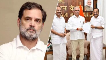 ടീം വിഡിഎസ് സത്യപ്രതിജ്ഞ: വേദിയിൽ കാബിനറ്റ് മാത്രം മതിയെന്ന് ഗവർണർ, രാഹുൽ ഗാന്ധി അടക്കമുള്ളവർ പുറത്ത്