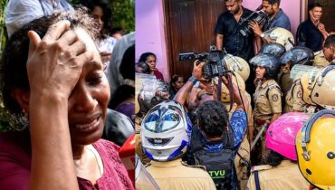 എറണാകുളം മലയിടംതുരുത്തിലെ കുടിയൊഴിപ്പിക്കാൻ ശ്രമത്തിൽ ജലപീരങ്കി പ്രയോഗിച്ച് പോലീസ്; നിർത്തിവെക്കാൻ നിർദേശം നൽകി ചെന്നിത്തല