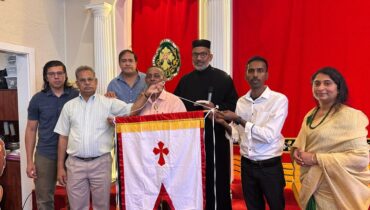സാൻ ഫ്രാൻസിസ്‌കോ സെൻ്റ് മേരീസ് പള്ളിയിൽ വിശുദ്ധ ദൈവമാതാവിൻ്റെ വാങ്ങിപ്പ് പെരുന്നാളിന് കൊടി കയറി
