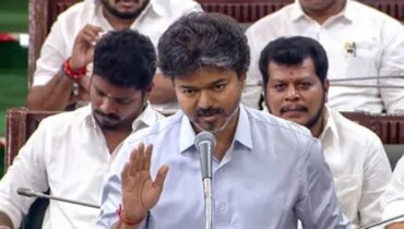 മുൻ മുഖ്യമന്ത്രി കരുണാനിധിയെ പേര് മാത്രം വിളിച്ചു; മന്ത്രിയുടെ പരാമർശത്തിൽ നിയമസഭയിൽ ക്ഷമാപണം നടത്തി തമിഴ്നാട് മുഖ്യമന്ത്രി വിജയ്