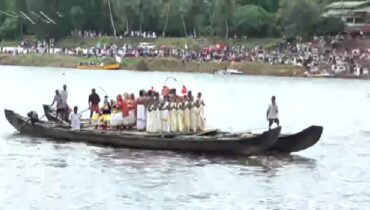 ആറന്മുള ഉത്രട്ടാതി ജലമേളയ്ക്ക് തുടക്കം; ഉപരാഷ്ട്രപതി ഫ്ലാഗ് ഓഫ് ചെയ്തു