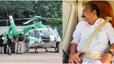 മുഖ്യമന്ത്രിയുടെ ഹെലികോപ്റ്റർ യാത്ര വിവാദത്തിൽ: പ്രതിപക്ഷം രൂക്ഷവിമർശനവുമായി രംഗത്ത്, ന്യായീകരിച്ച് മന്ത്രി മുരളീധരൻ