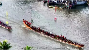 ഓളപ്പരപ്പിലെ ആവേശമായി ആറന്മുള ഉതൃട്ടാതി ജലമേള, എ ബാച്ചിൽ മേലുകരയ്ക്കും ബി ബാച്ചിൽ കോറ്റാത്തൂർ കൈതക്കോടിയ്ക്കും വിജയം; ആഘോഷമാക്കി ഉപരാഷ്ട്രപതി