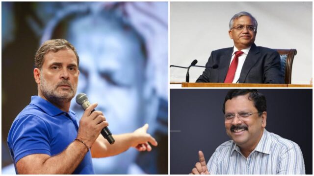 ഗ്യാനേഷിനെതിരായ ജിജി തോംസന്റെ വെളിപ്പെടുത്തൽ ദേശീയതലത്തിൽ കൊടുങ്കാറ്റാകുന്നു, മോദിയും ഷായും നടത്തിയ മാച്ച് ഫിക്സിംഗ് എന്ന് രാഹുൽ, രാജി വേണമെന്ന് ദീപ്കെ