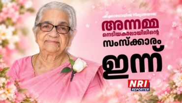 ഷിക്കാഗോയിൽ നിര്യാതയായ അന്നമ്മ നെടിയകാലായിലിൻ്റെ സംസ്ക്കാരം ഇന്ന്