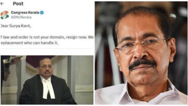 ചീഫ് ജസ്റ്റിസിനെതിരെയുള്ള എക്സ് പോസ്റ്റിൽ മാപ്പ് പറഞ്ഞ് കെപിസിസി, വക്കീൽ നോട്ടീസിന് സണ്ണി ജോസഫിന്റെ മറുപടി; ‘പോസ്റ്റിട്ടത് വിജയ് തോട്ടത്തിൽ’