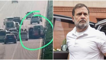 രാഹുൽ ഗാന്ധിയുടെ വാഹനവ്യൂഹം അപകടത്തിൽപ്പെട്ടു: ആംബുലൻസുമായി കൂട്ടിയിടിച്ചു; രാഹുൽ സുരക്ഷിതൻ, സുരക്ഷാ ഉദ്യോഗസ്ഥർക്ക് പരിക്ക്